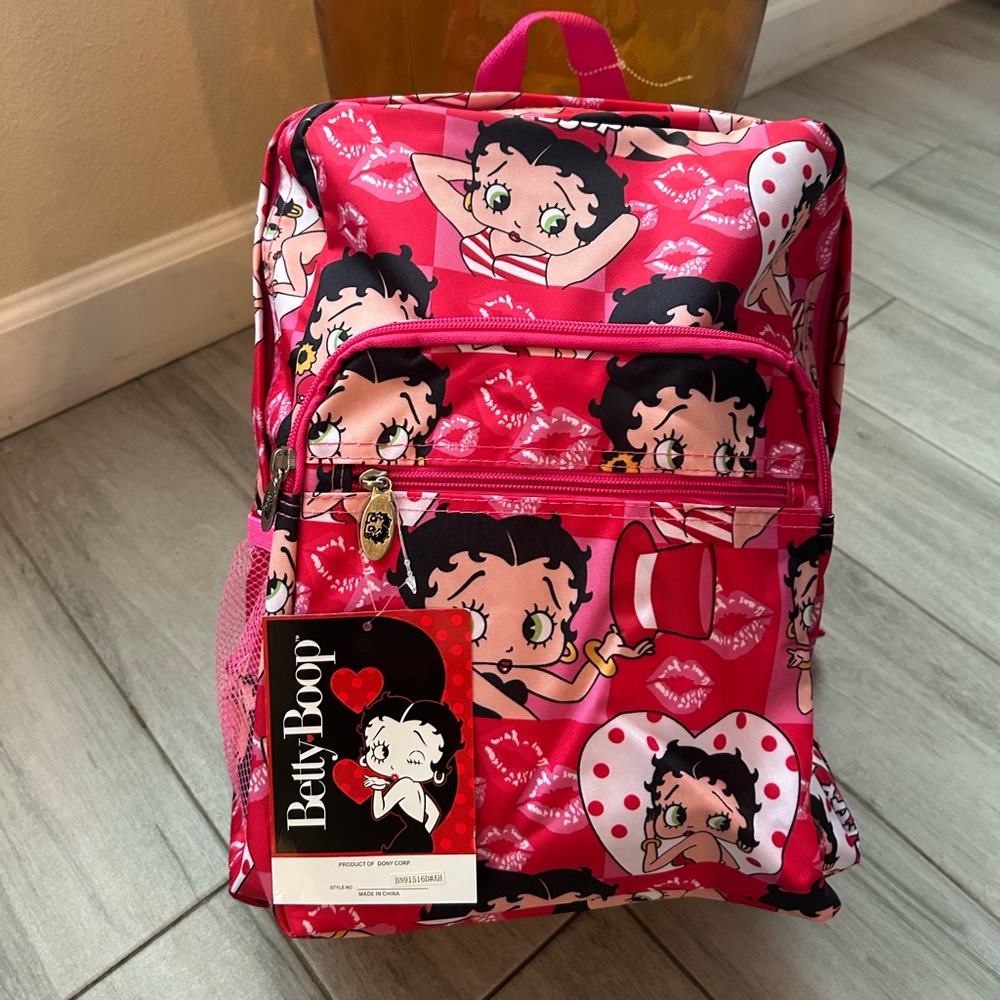 Betty Boop pink large Backpack